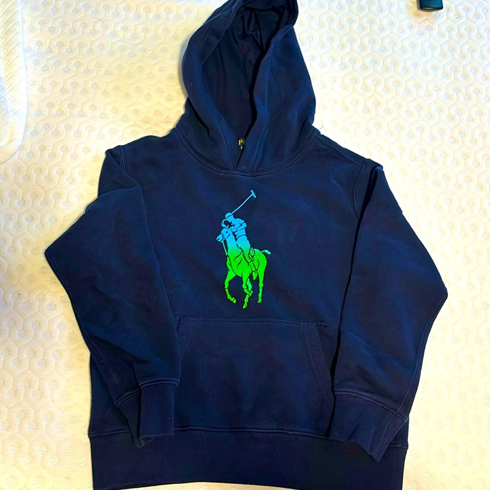 Kids Big Pony Hoodie Size S(8)